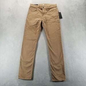 7 For All Mankind Pants Mens 32x32 Brown Slimmy Slim Straight Chino Twill